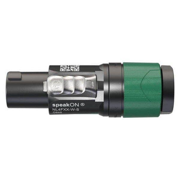 Main product image for Neutrik NL4FXX-W-S Speakon 4-Pole Cable Connector Green 6 to 12mm Dia. Cable092-2288